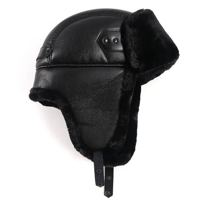 Faux Fur Aviator Earflap Hat For Men Winter