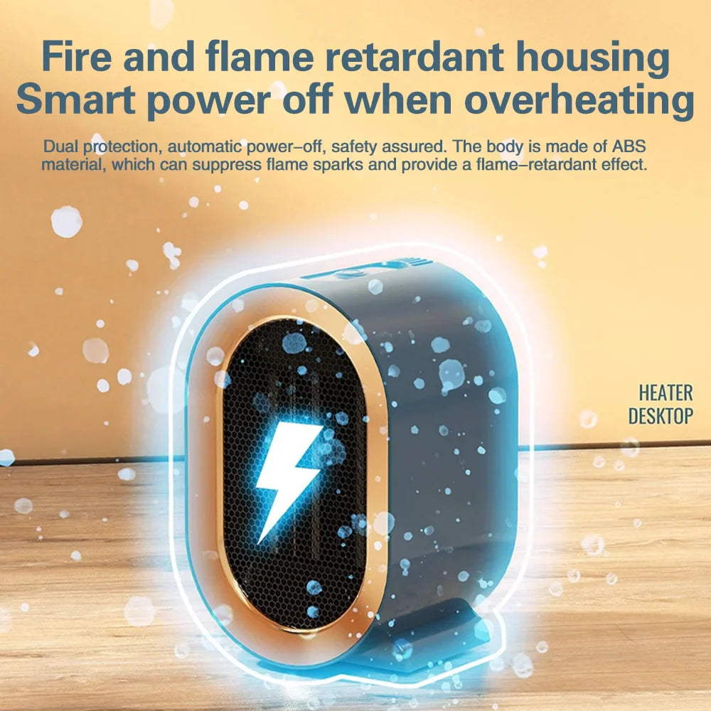 Portable Smart Electric Heater With Safety Features