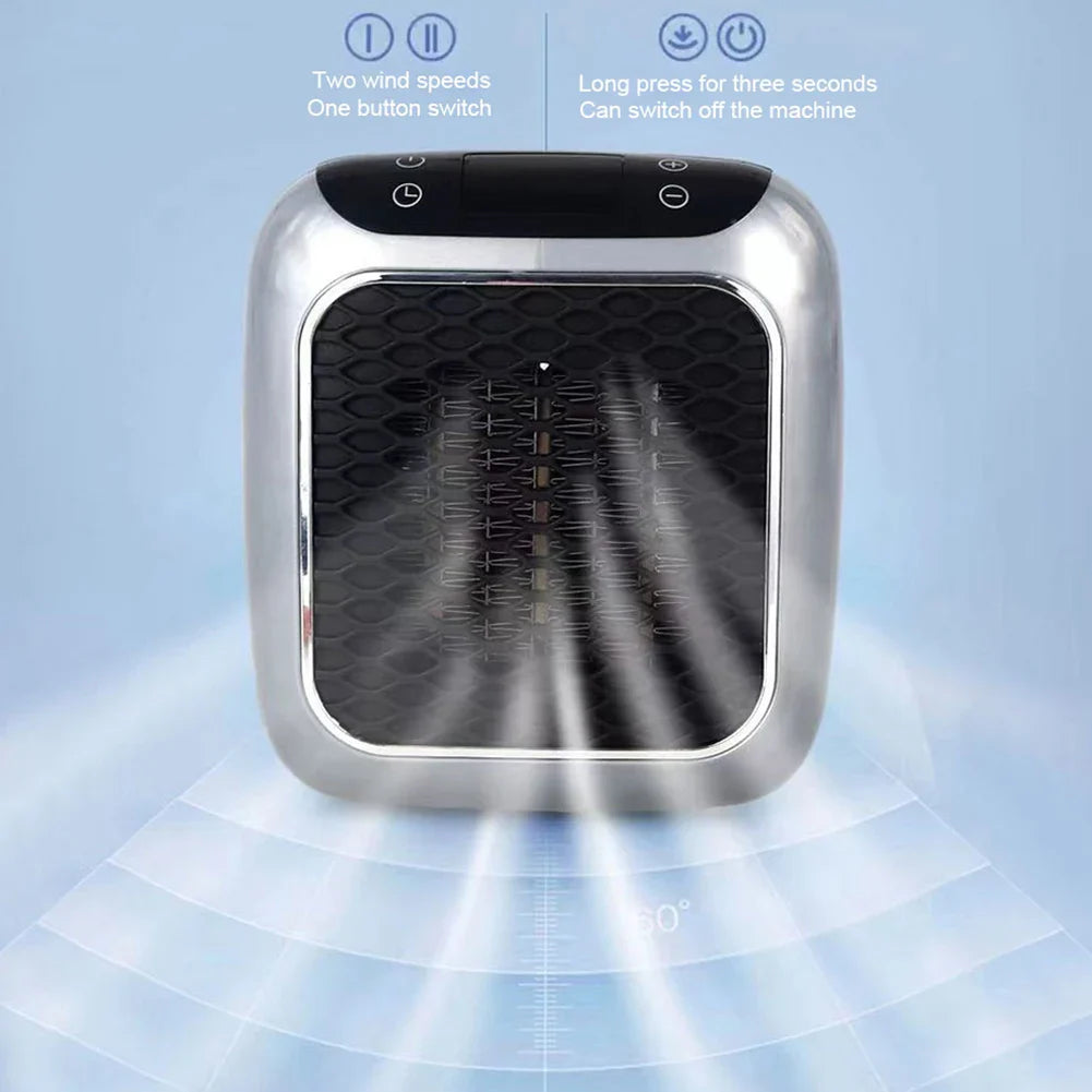 Electric Wall-Mounted Heater With Adjustable Thermostat 800W