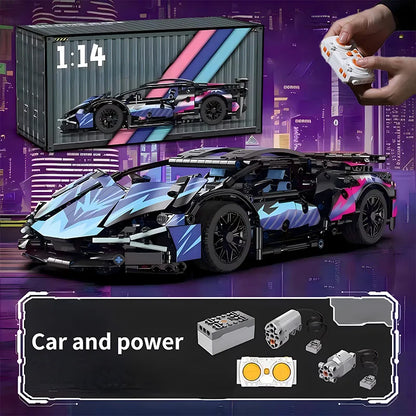 1:14 Remote-Control Roadster Building Blocks Toy For Kids