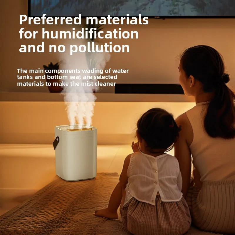 Portable Night Light Humidifier With Essential Oil Diffuser