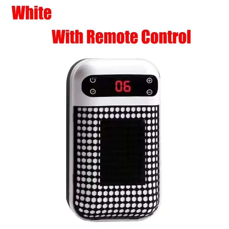 Portable Wall Outlet Heater With Remote Control