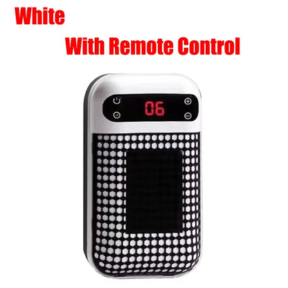 Portable Wall Outlet Heater With Remote Control