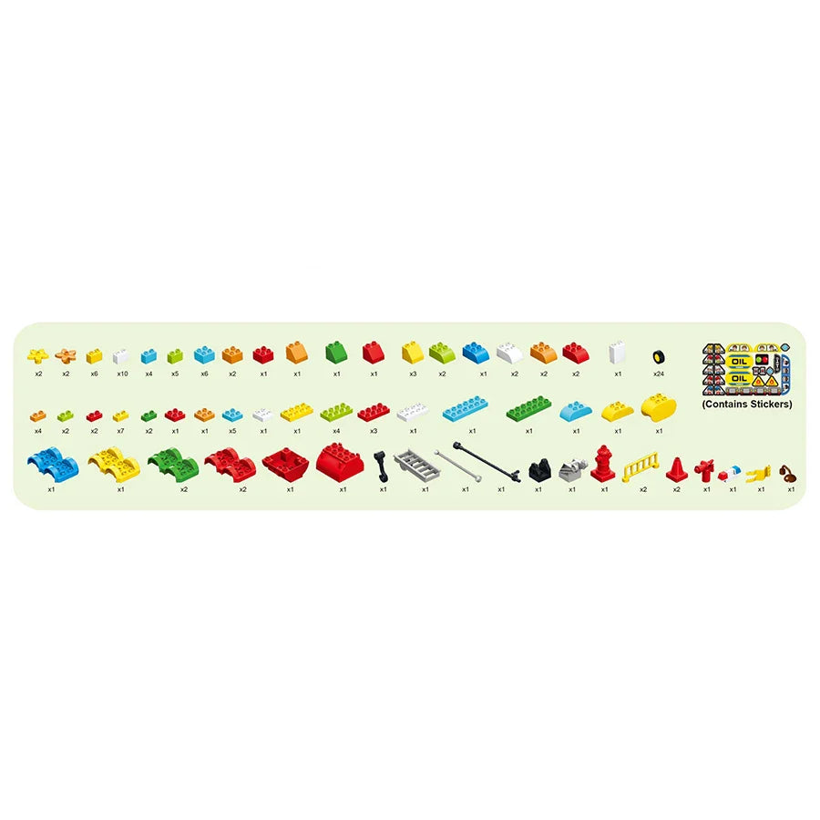 140Pcs Large Car Building Blocks For Kids