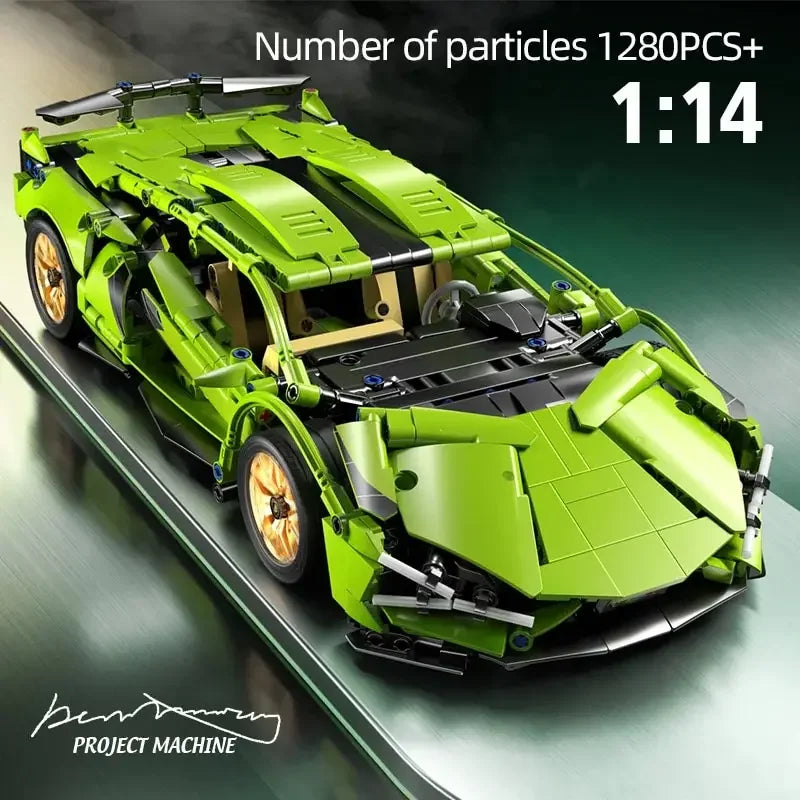 Remote Control Supercar Model Building Blocks