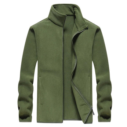 Men'S Fleece Windproof Jacket For Winter Hiking