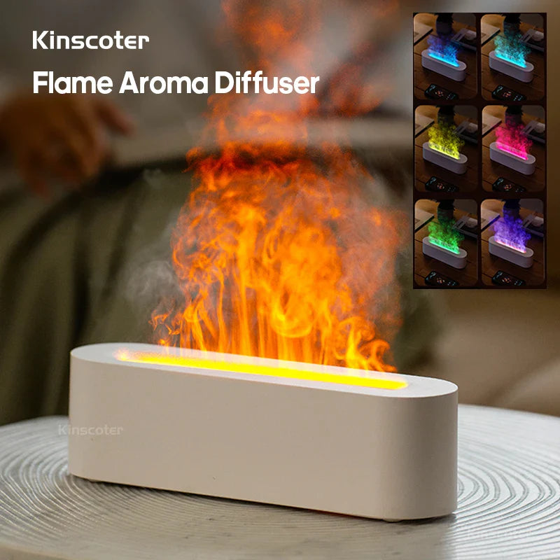 Flame Aroma Diffuser With Ultrasonic Mist Humidifier