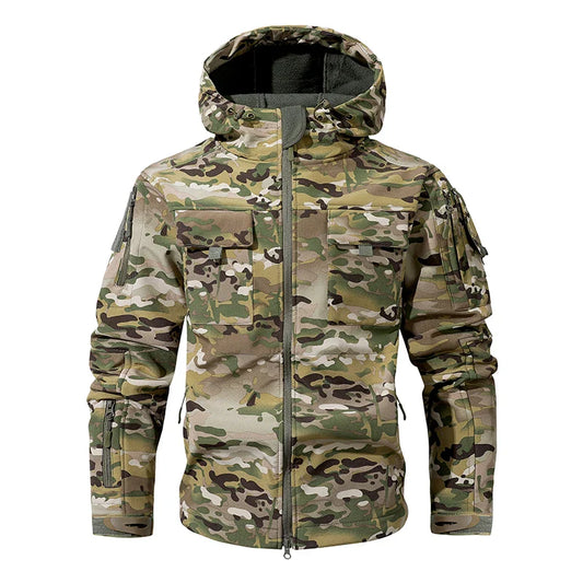 Waterproof Men'S Camouflage Fleece Tactical Jacket