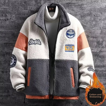Men'S Winter Fleece Lined Wool Jacket