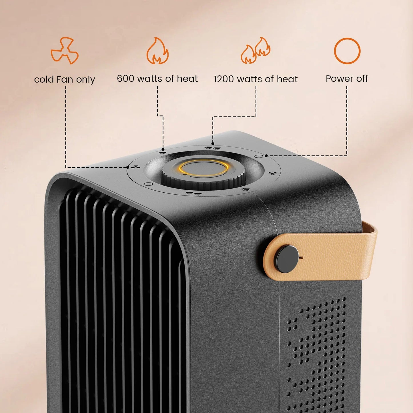 1200W Portable Electric Heater With Fast Heating Protection