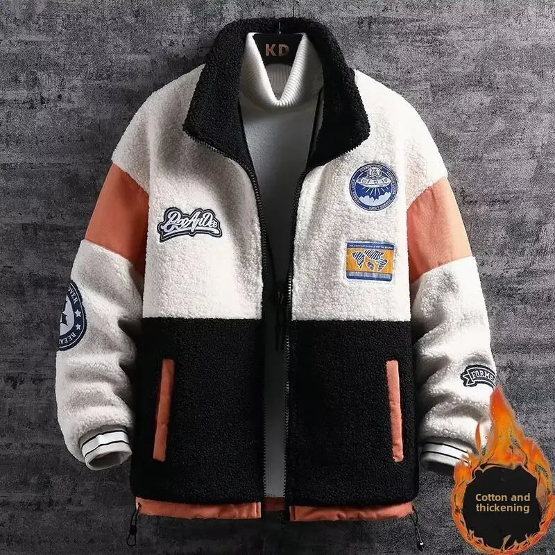 Men'S Winter Fleece Lined Wool Jacket