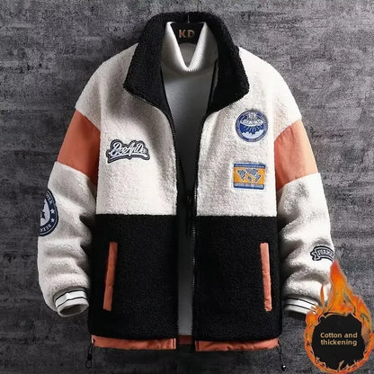 Men'S Winter Fleece Lined Wool Jacket