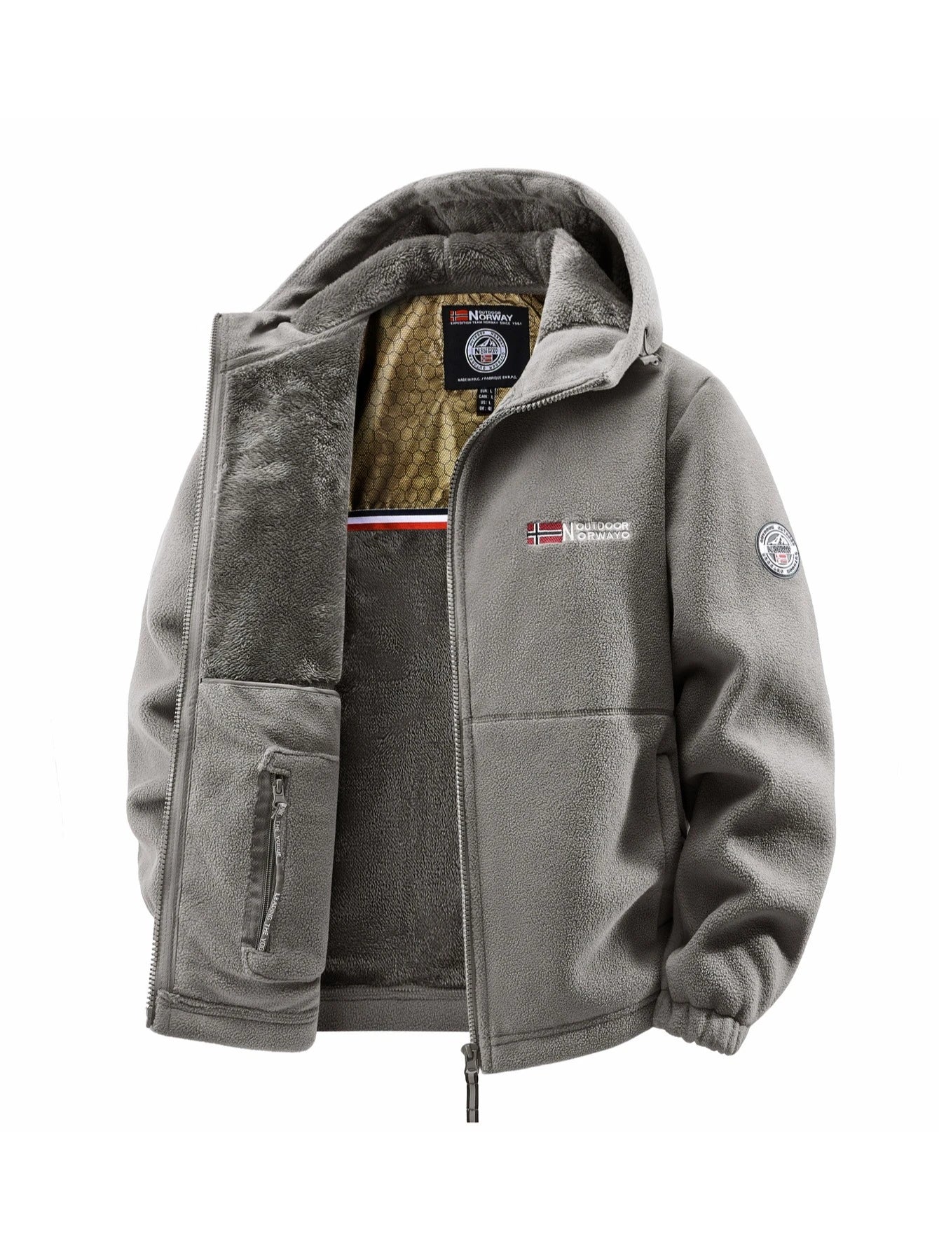Men'S Windproof Fleece Jacket For All Seasons
