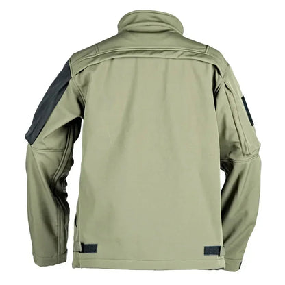 Tactical Men'S Waterproof Fleece Jacket With Pockets