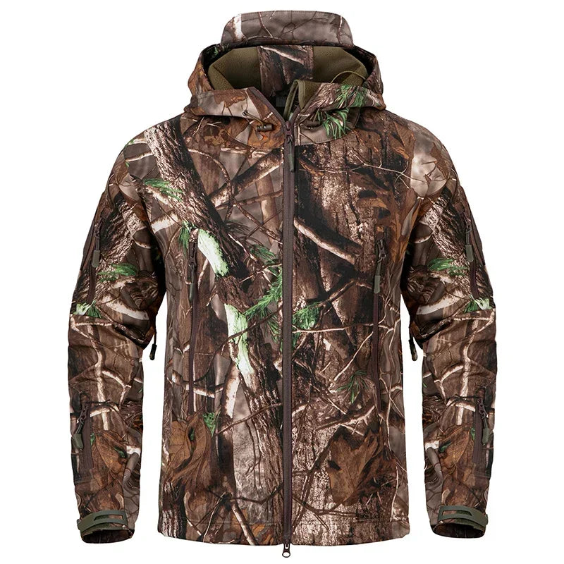 Men'S Camouflage Waterproof Jacket With Hood