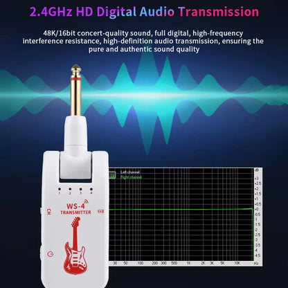 2.4G Wireless Guitar Transmitter Receiver For Electric Instruments