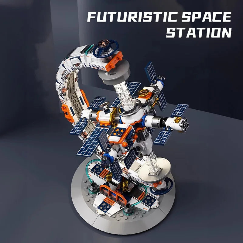 Creative Space Station Transparent Globe Building Set