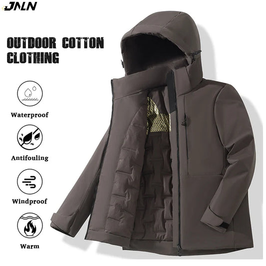 Waterproof Unisex Winter Thermal Windproof Fleece Jacket