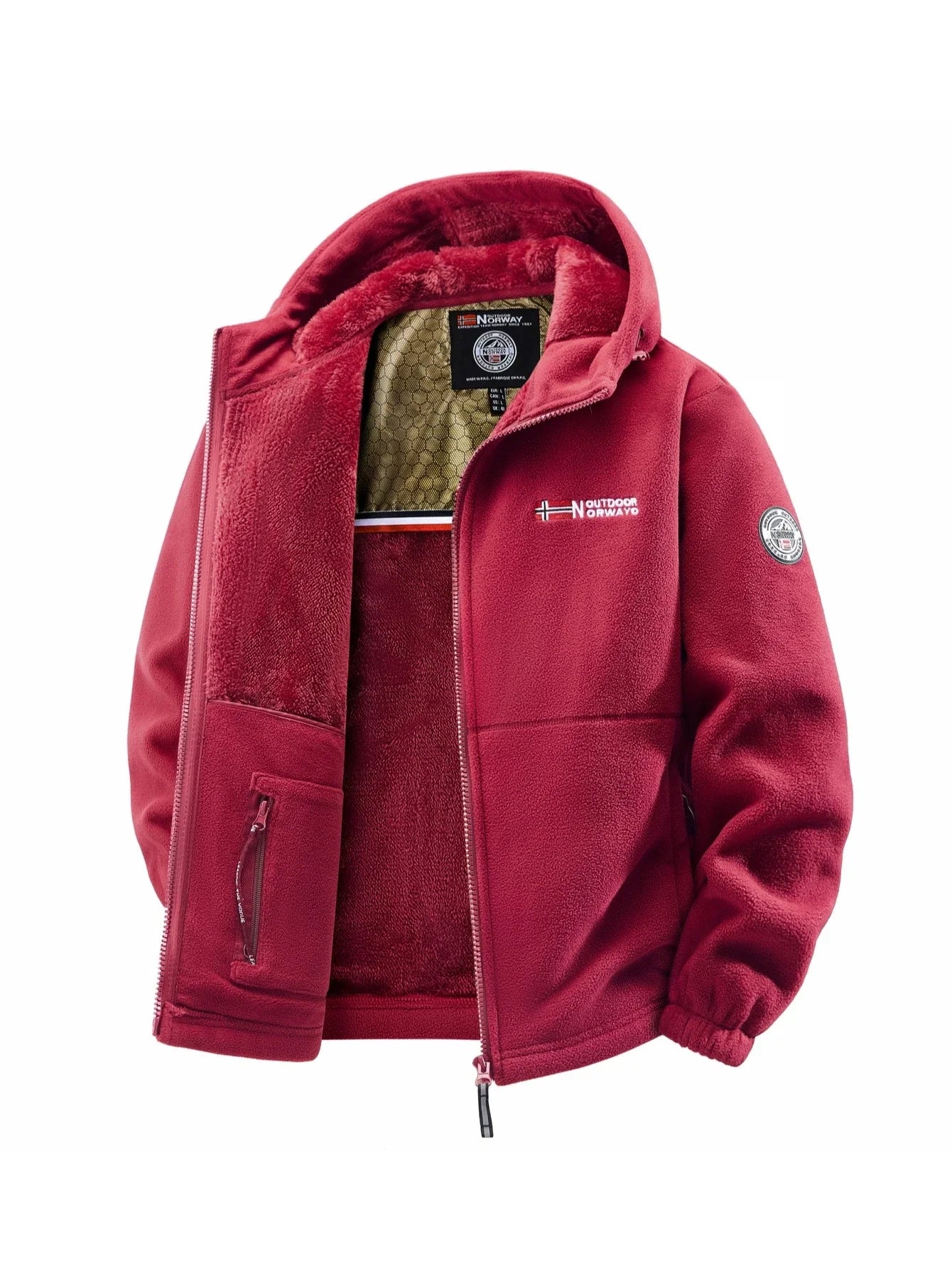 Men'S Windproof Fleece Jacket For All Seasons