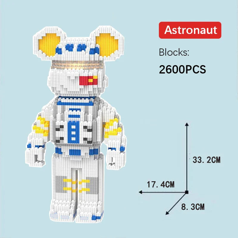 Bear Diy Building Block Toy For Kids