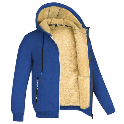 Winter Men'S Camouflage Hooded Fleece Jacket