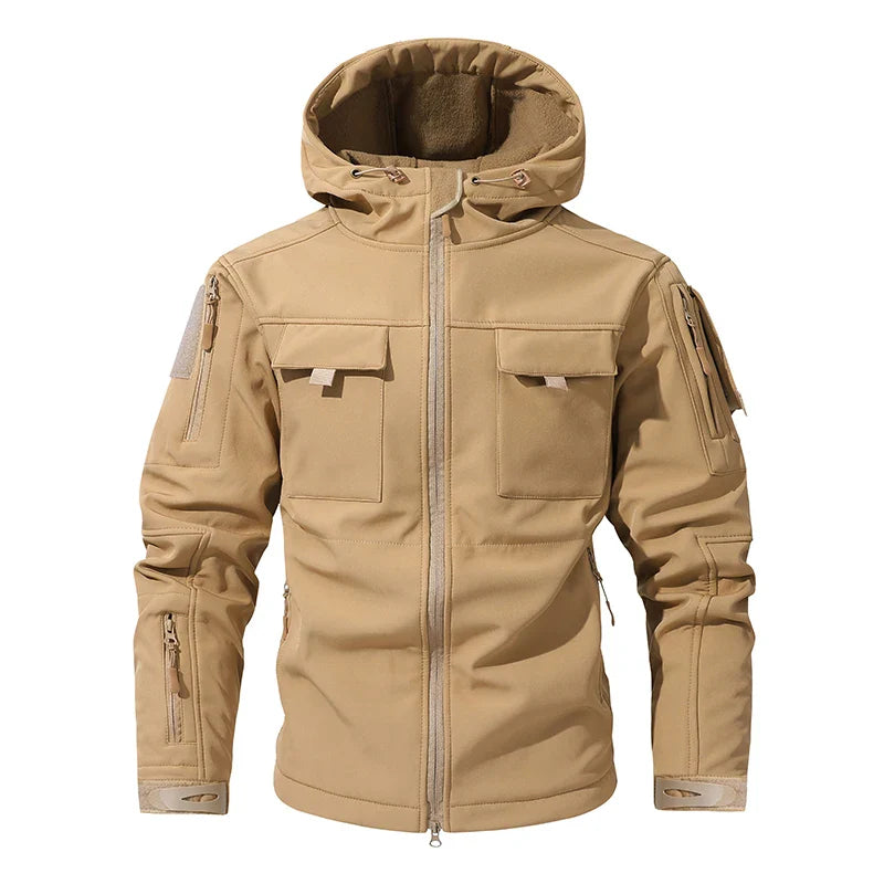 Waterproof Men'S Camouflage Fleece Tactical Jacket
