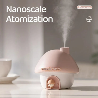 Mushroom House Humidifier With Colorful Lights