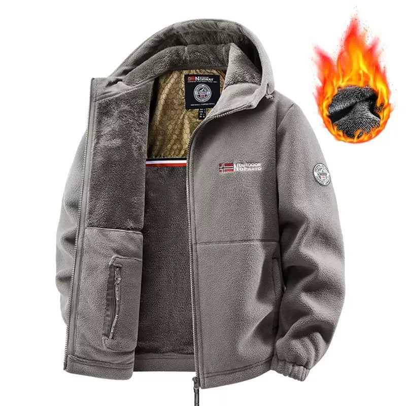 Retro Sports Men'S Lamb Wool Jacket