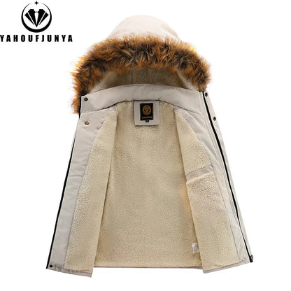 Men'S Winter Fleece Hiking Jacket With Hood