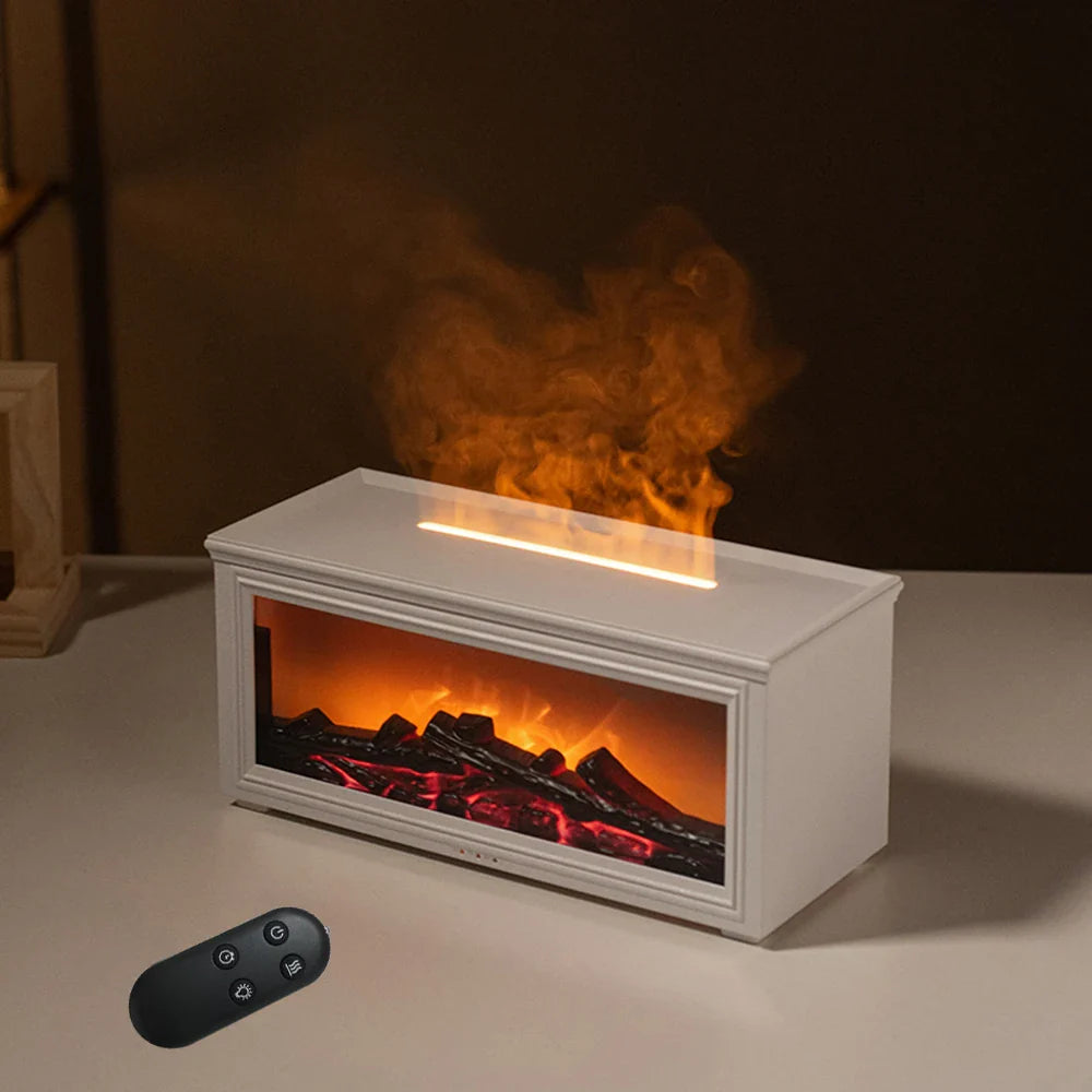 Aromatherapy Fireplace Flame Diffuser With Remote Control