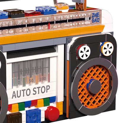 Retro Radio Model Building Blocks Set 554Pcs