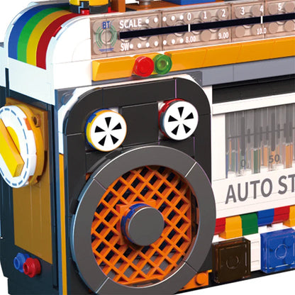 Retro Radio Model Building Blocks Set 554Pcs