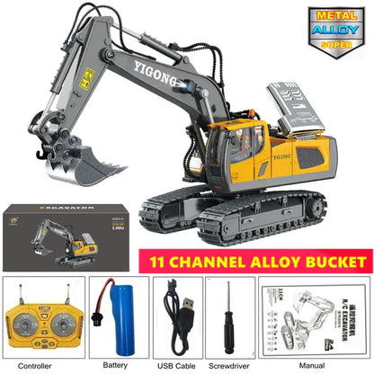 Remote Control Excavator Dump Truck Toy For Kids