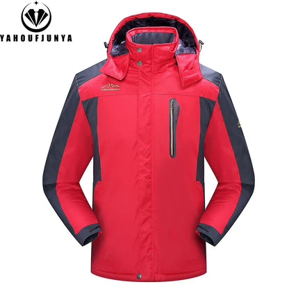 Men'S Winter Waterproof Hooded Fleece Jacket