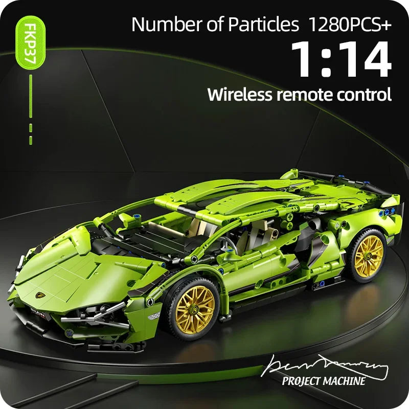 Remote Control Supercar Model Building Blocks