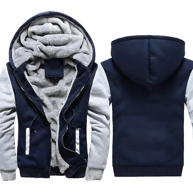 Winter Men'S Camouflage Hooded Fleece Jacket