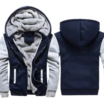Winter Men'S Camouflage Hooded Fleece Jacket