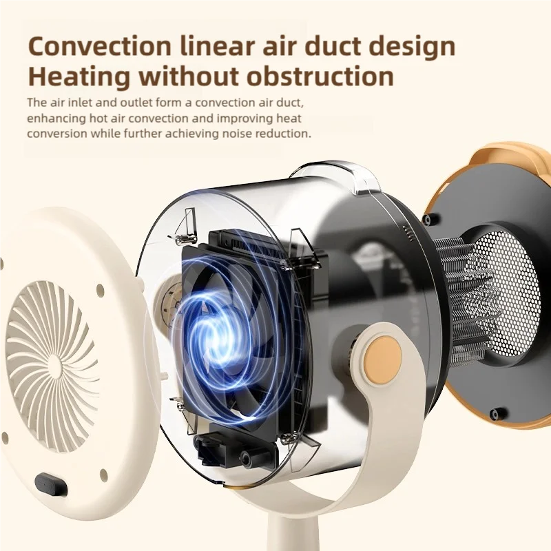 Compact Desktop Heater With Two-Level Warmth Adjustment