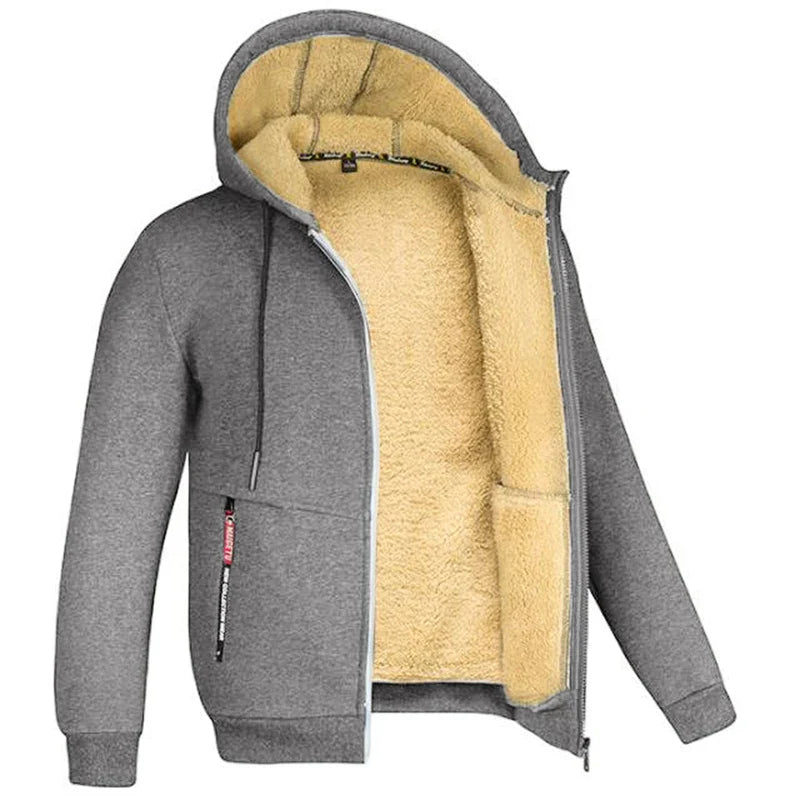 Winter Men'S Camouflage Hooded Fleece Jacket