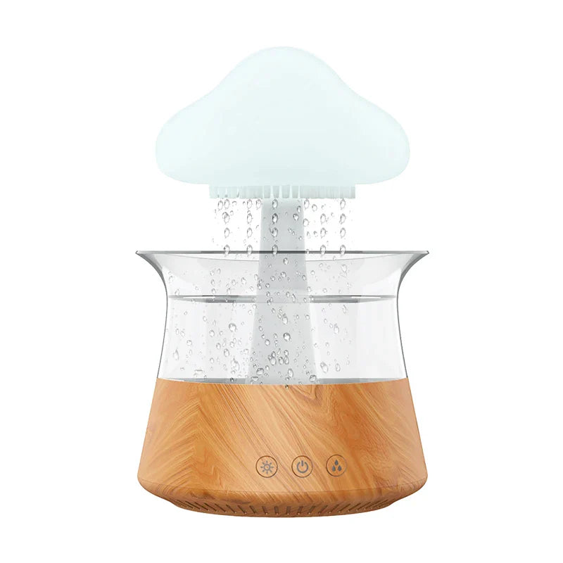 Ultrasonic Aromatherapy Humidifier With Night Light & Rain Sounds