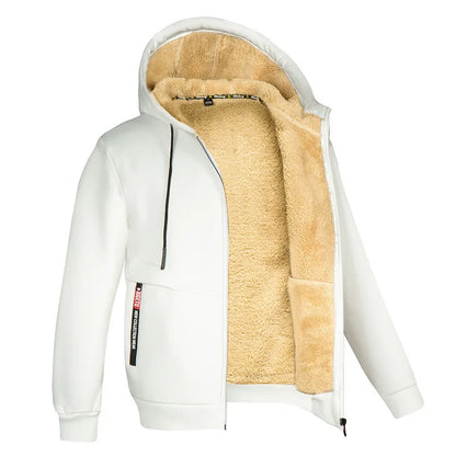 Winter Men'S Camouflage Hooded Fleece Jacket