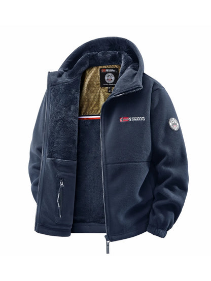 Men'S Windproof Fleece Jacket For All Seasons