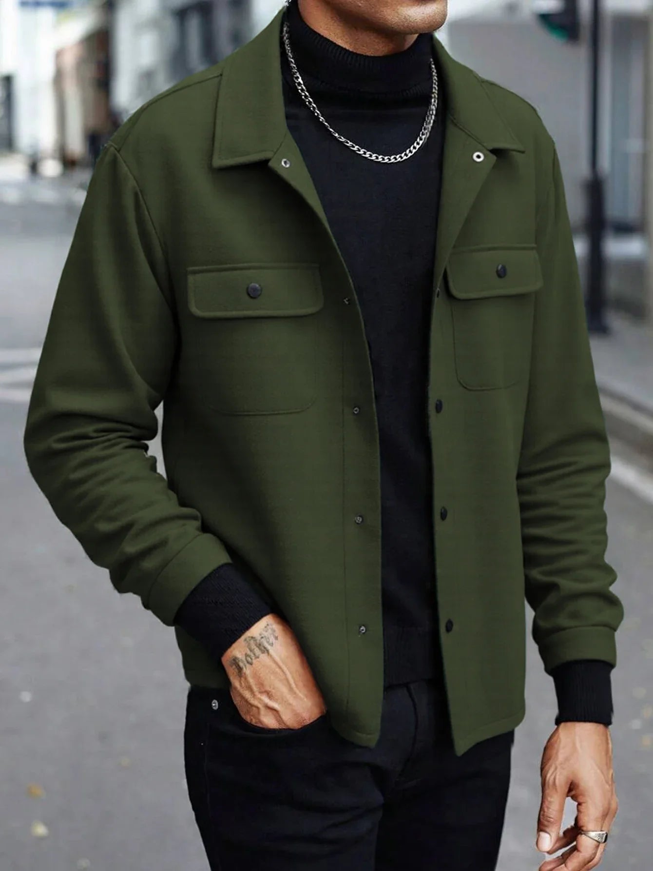 Men'S Wool Blend Jacket For All Seasons
