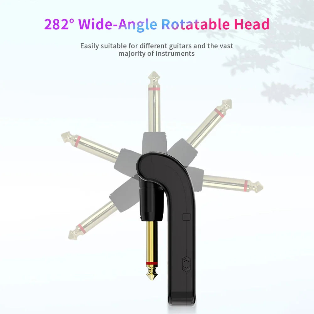 2.4G Rechargeable Wireless Guitar Transmitter Receiver System