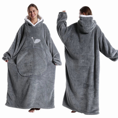 Oversized Wearable Blanket With Hood, Cozy Winter Comfort