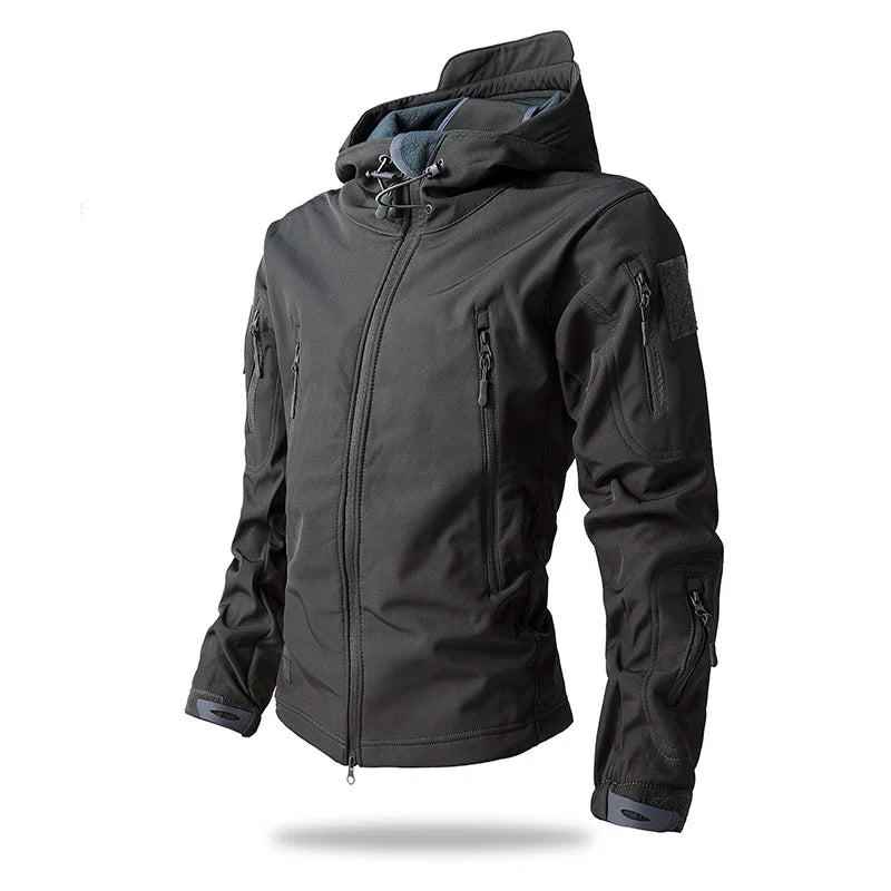 Waterproof Men'S Tactical Hooded Camouflage Jacket