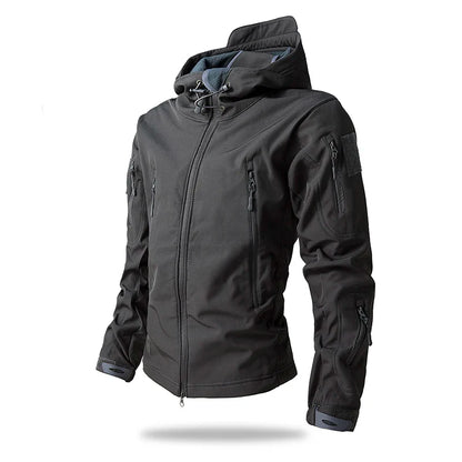 Waterproof Men'S Tactical Hooded Camouflage Jacket