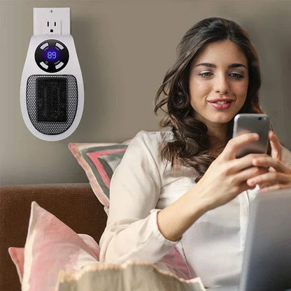 Portable Electric Heater With Adjustable Temperature Display