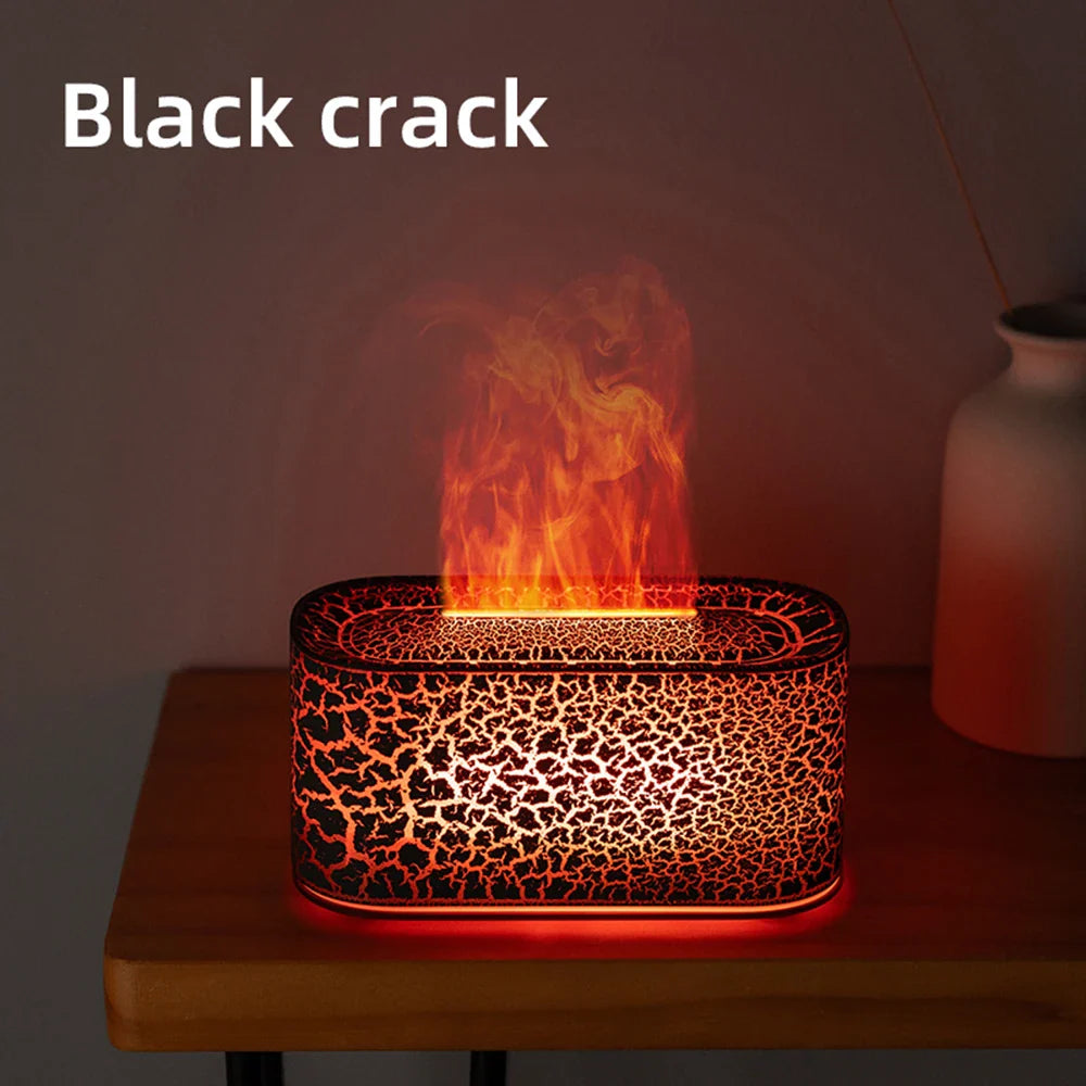 Flame Effect Aromatherapy Diffuser & Cool Mist Humidifier
