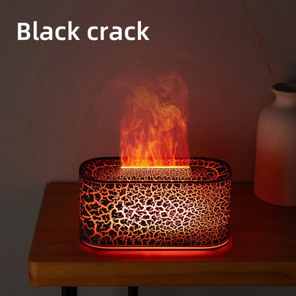 Flame Effect Aromatherapy Diffuser & Cool Mist Humidifier